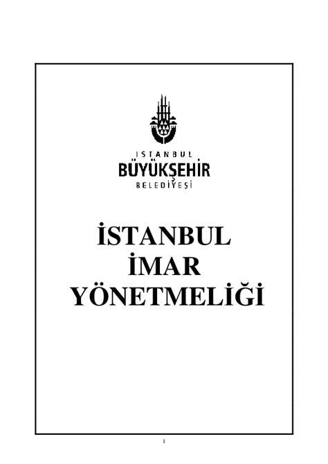 Istanbul imar yönetmeliği 2018 pdf